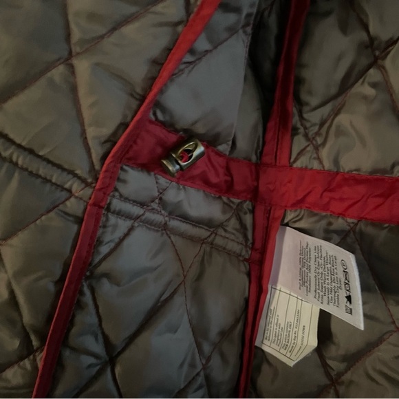 Eddie Bauer Red Quilted Utility Jacket - Picture 6 of 12